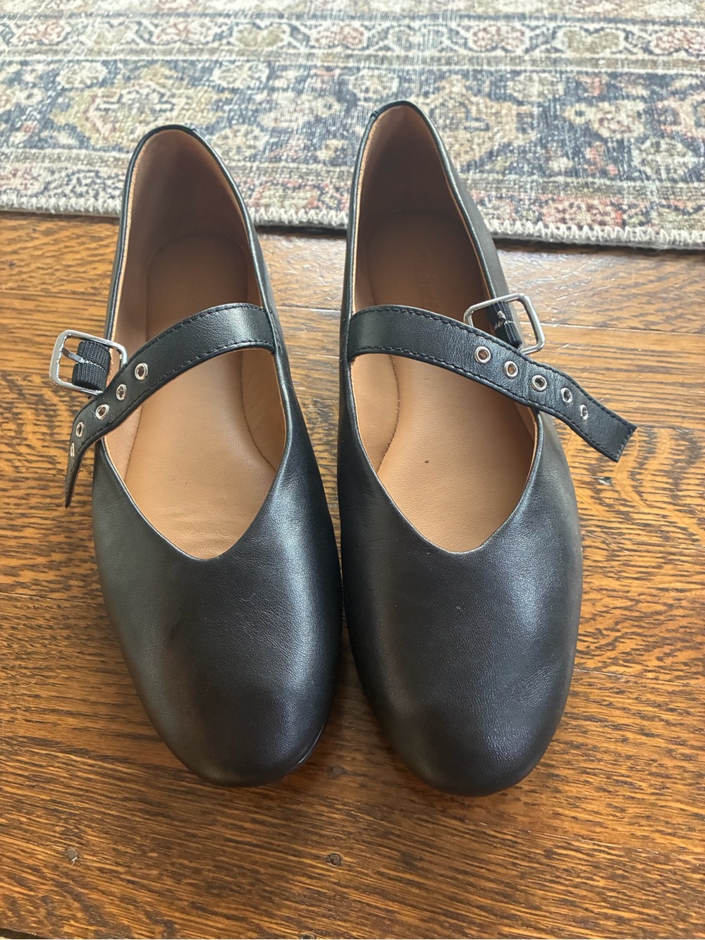Madewell Black Mary Jane Flats size 8